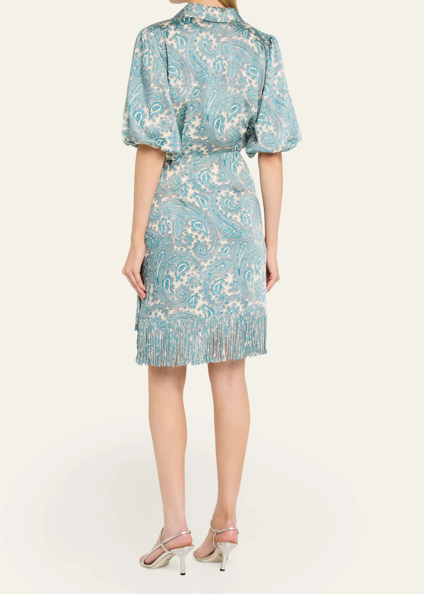 Cinq a SeptHendrix Paisley Mini Shirtdress