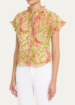 Cinq a SeptJeni Daisy Swirl Top
