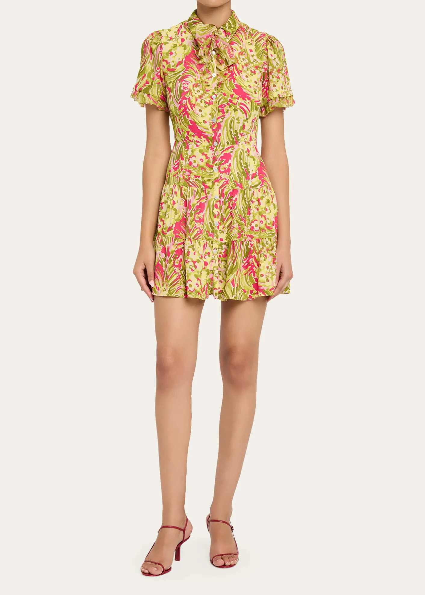 Cinq a SeptKari Daisy Swirl Mini Dress