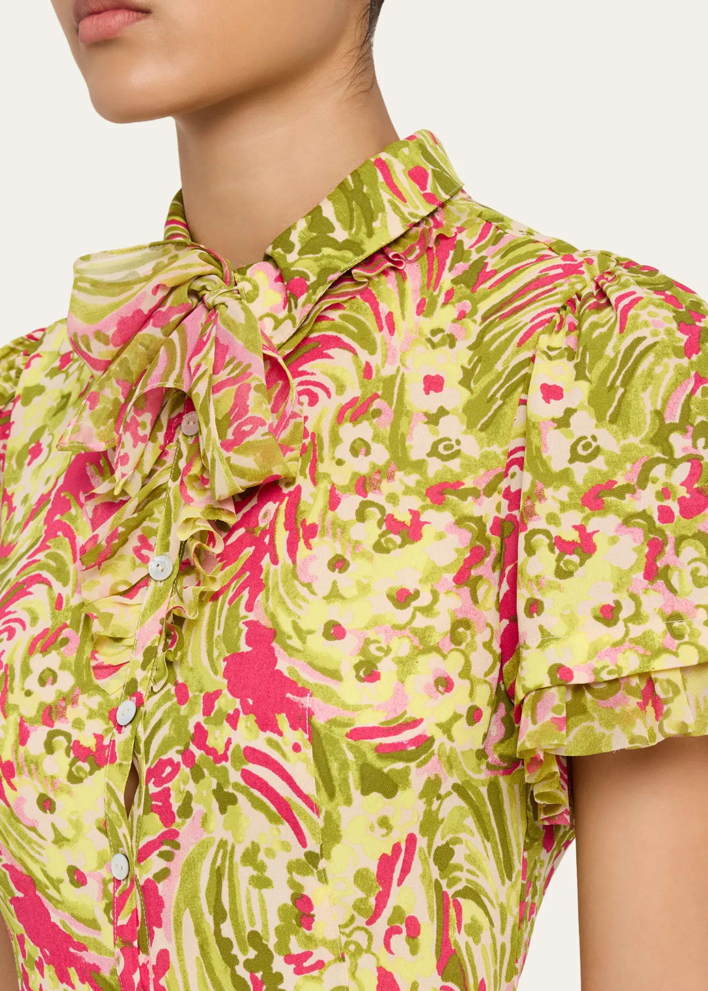 Cinq a SeptKari Daisy Swirl Mini Dress