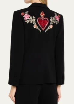 Cinq a SeptKarlie Rococo Embroidered Blazer