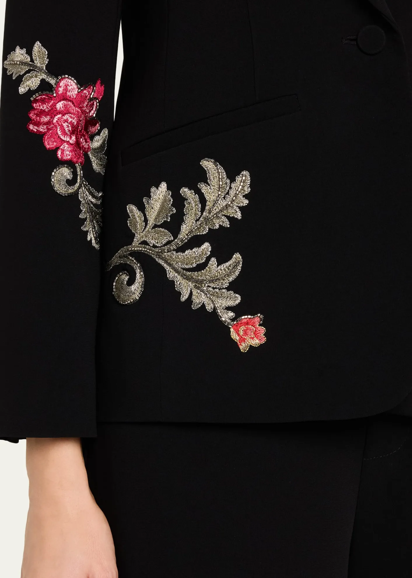 Cinq a SeptKarlie Rococo Embroidered Blazer