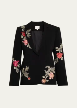 Cinq a SeptKarlie Rococo Embroidered Blazer