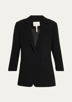 Cinq a SeptKhloe Crepe 3/4-Sleeve Blazer