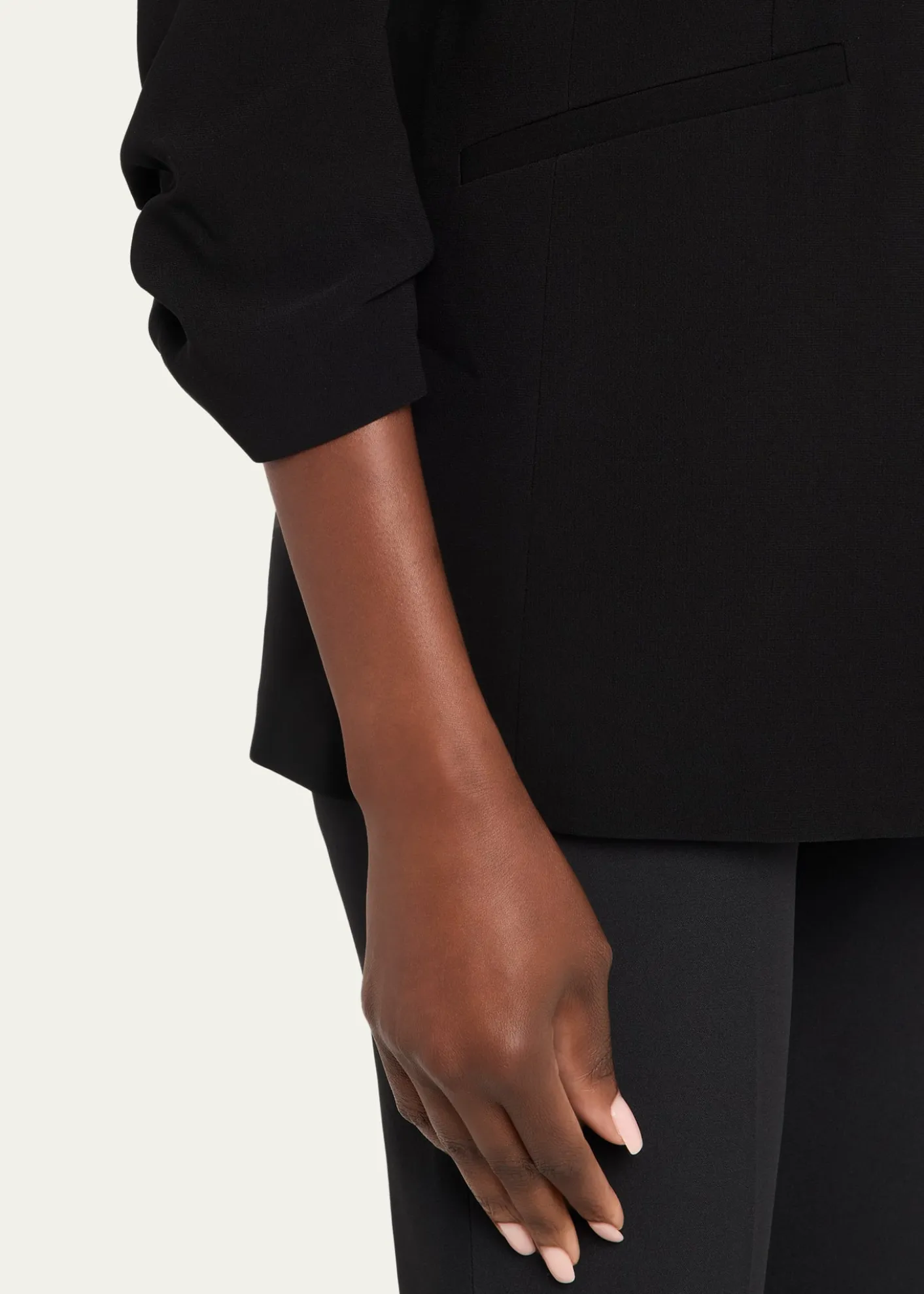 Cinq a SeptKhloe Crepe 3/4-Sleeve Blazer