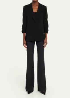 Cinq a SeptKhloe Crepe 3/4-Sleeve Blazer
