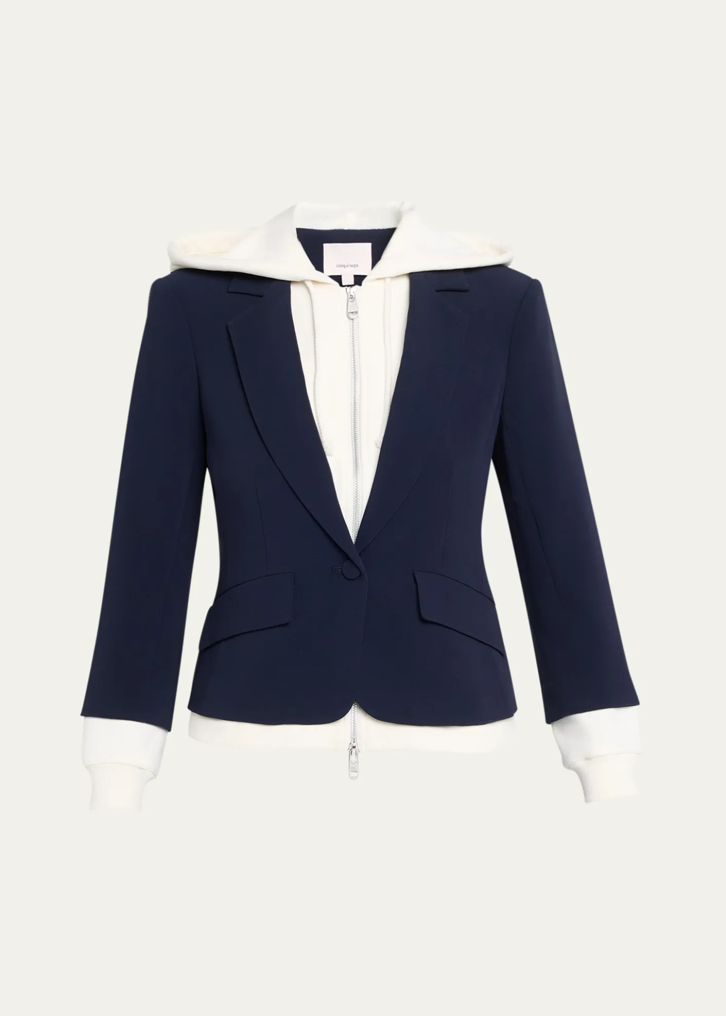 Cinq a SeptKhloe Le Petit Zip-Front Blazer