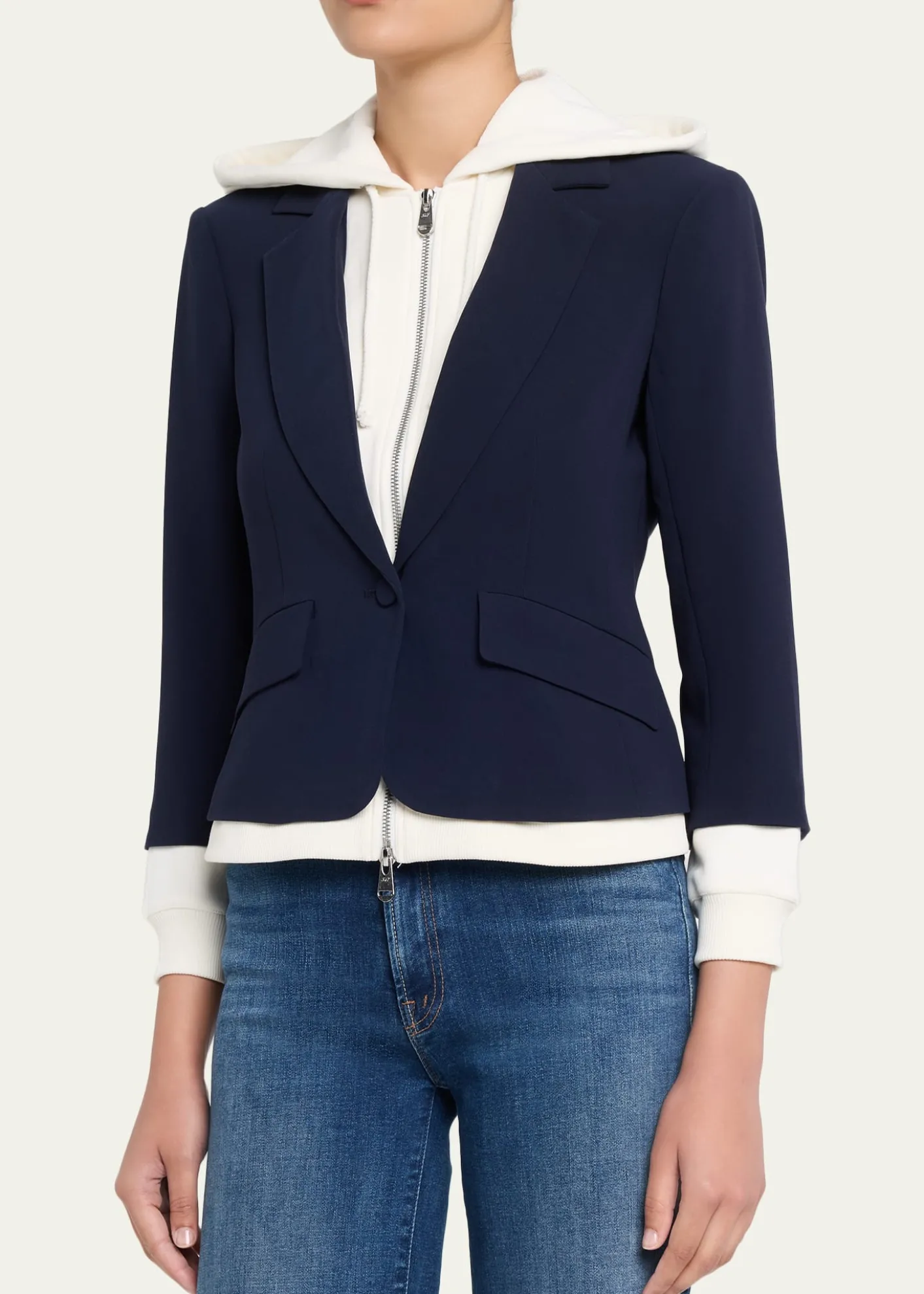 Cinq a SeptKhloe Le Petit Zip-Front Blazer