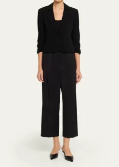Cinq a SeptKhloe Petite Cropped 3/4-Sleeve Blazer