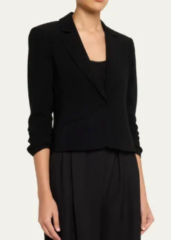 Cinq a SeptKhloe Petite Cropped 3/4-Sleeve Blazer
