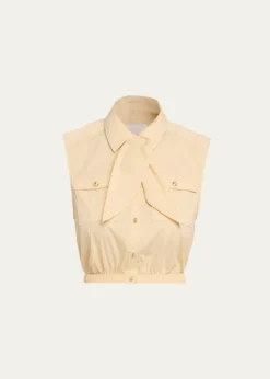 Cinq a SeptLou Buttoned Poplin Top