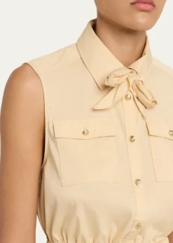 Cinq a SeptLou Buttoned Poplin Top