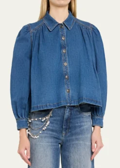 Cinq a SeptLyla Denim Swing Jacket