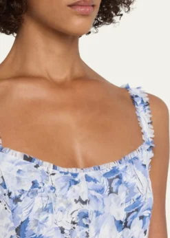 Cinq a SeptMarmo Heirloom Petals Midi Dress