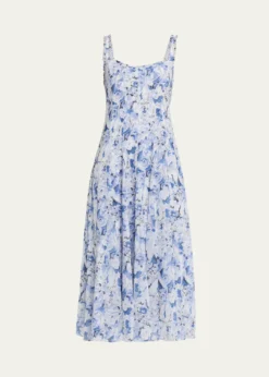 Cinq a SeptMarmo Heirloom Petals Midi Dress