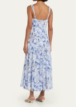 Cinq a SeptMarmo Heirloom Petals Midi Dress