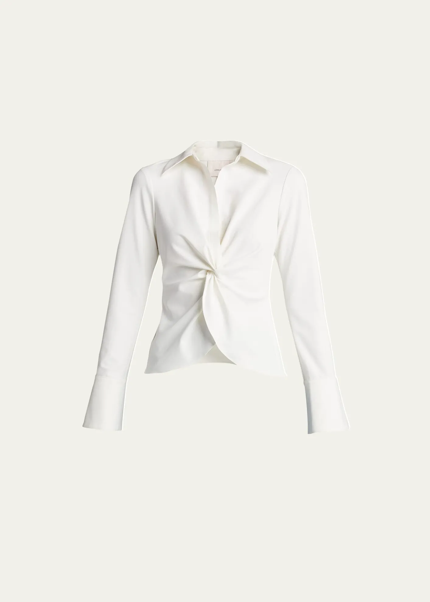 Cinq a SeptMcKenna Long-Sleeve Collared Top