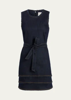 Cinq a SeptMindie Sleeveless Denim Mini Dress