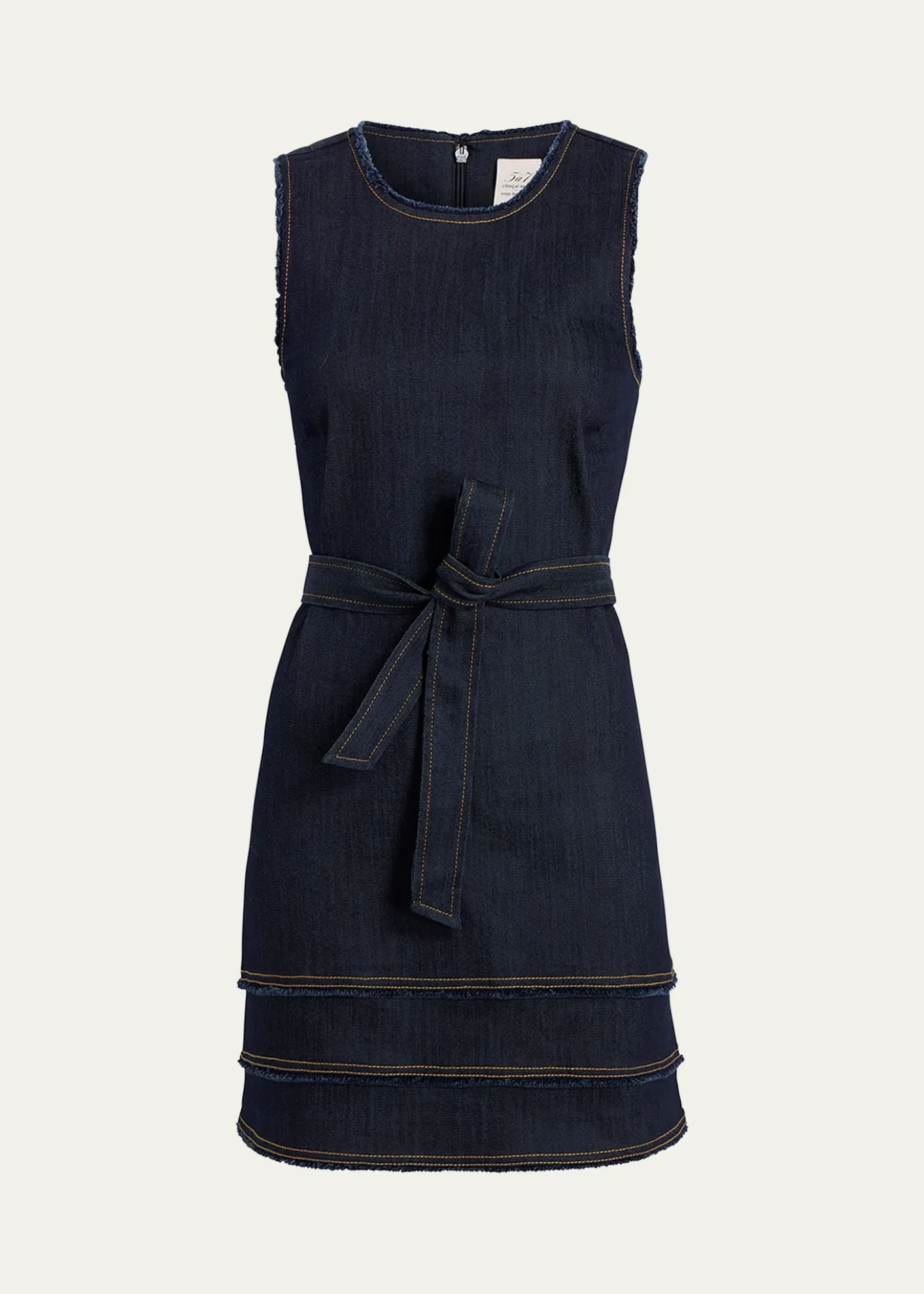 Cinq a SeptMindie Sleeveless Denim Mini Dress