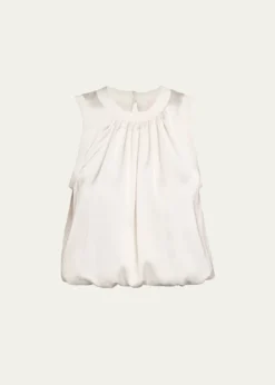 Cinq a SeptPeia Satin Bubble Top