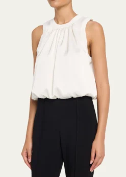 Cinq a SeptPeia Satin Bubble Top