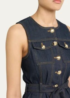 Cinq a SeptReenee Belted Denim Vest