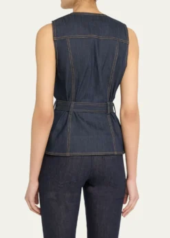 Cinq a SeptReenee Belted Denim Vest