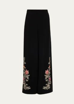 Cinq a SeptRococo Embroidered Pants