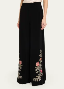 Cinq a SeptRococo Embroidered Pants