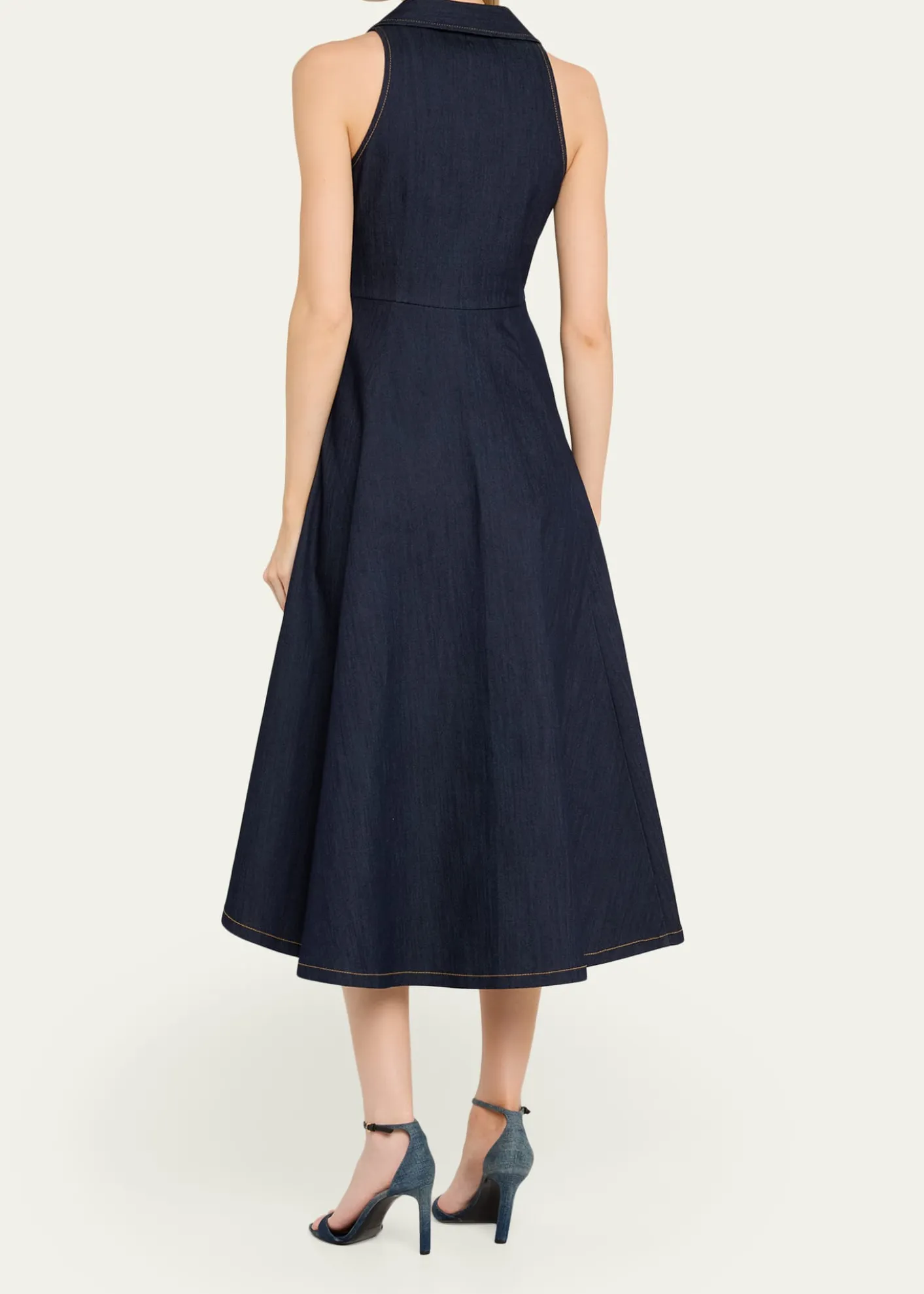 Cinq a SeptSherri Twist-Front Denim Dress
