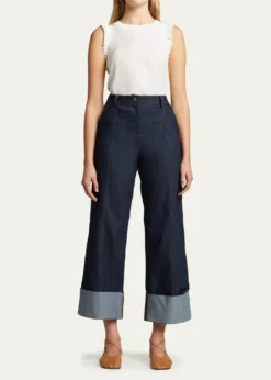 Cinq a SeptTous Les Jours Lenore Crewneck Sleeveless Silk Top
