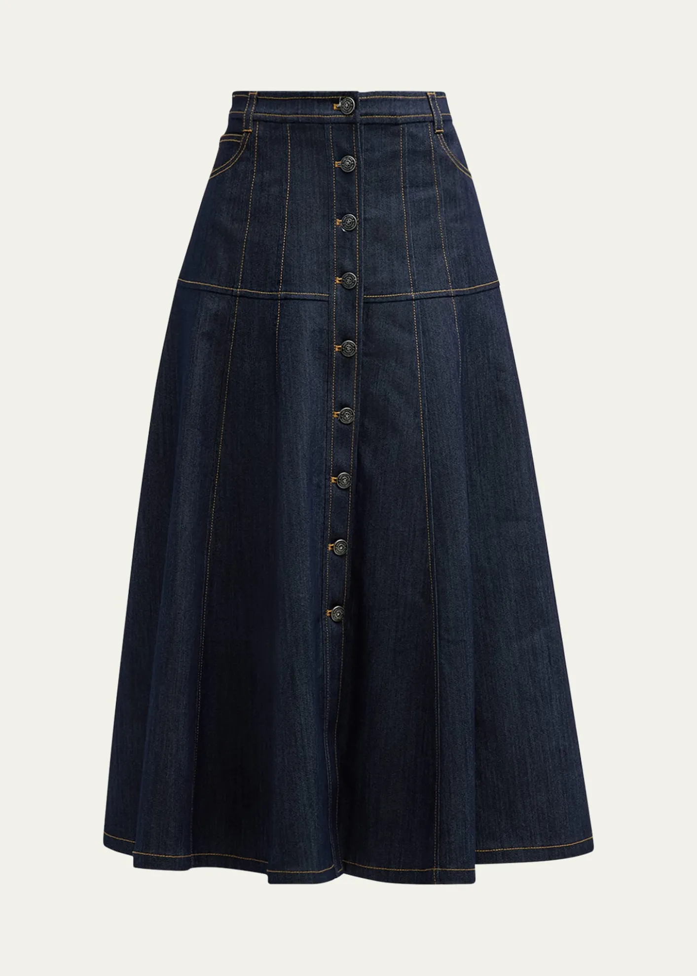 Cinq a SeptVeena Denim Midi Skirt