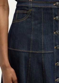 Cinq a SeptVeena Denim Midi Skirt