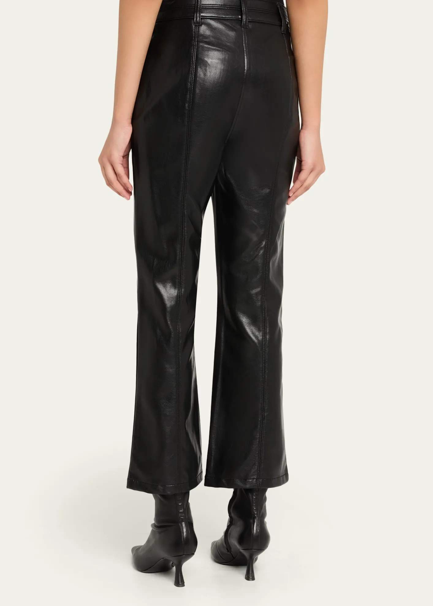 Cinq a SeptVegan Leather Kick-Flare Pants