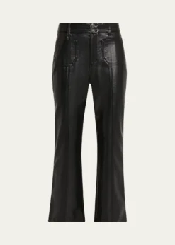 Cinq a SeptVegan Leather Kick-Flare Pants