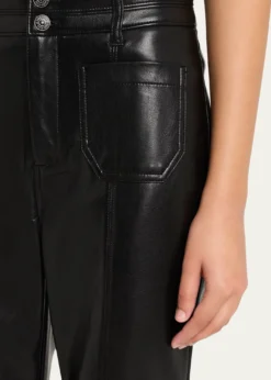Cinq a SeptVegan Leather Kick-Flare Pants