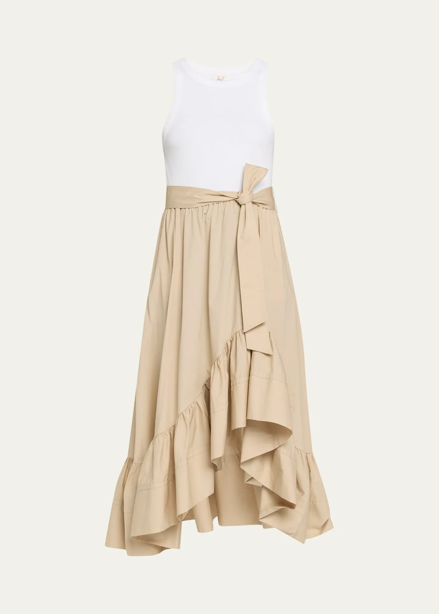 Cinq a SeptZayla Two-Tone Midi Dress