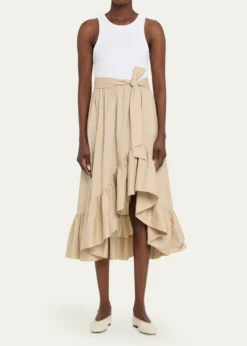 Cinq a SeptZayla Two-Tone Midi Dress