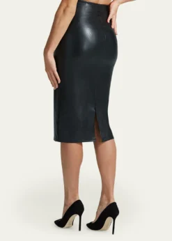 CommandoFaux-Leather Midi Skirt