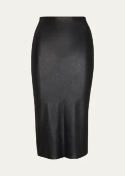 CommandoFaux-Leather Midi Skirt