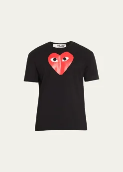 Comme des GarconsMen's Big Heart Short-Sleeve T-Shirt