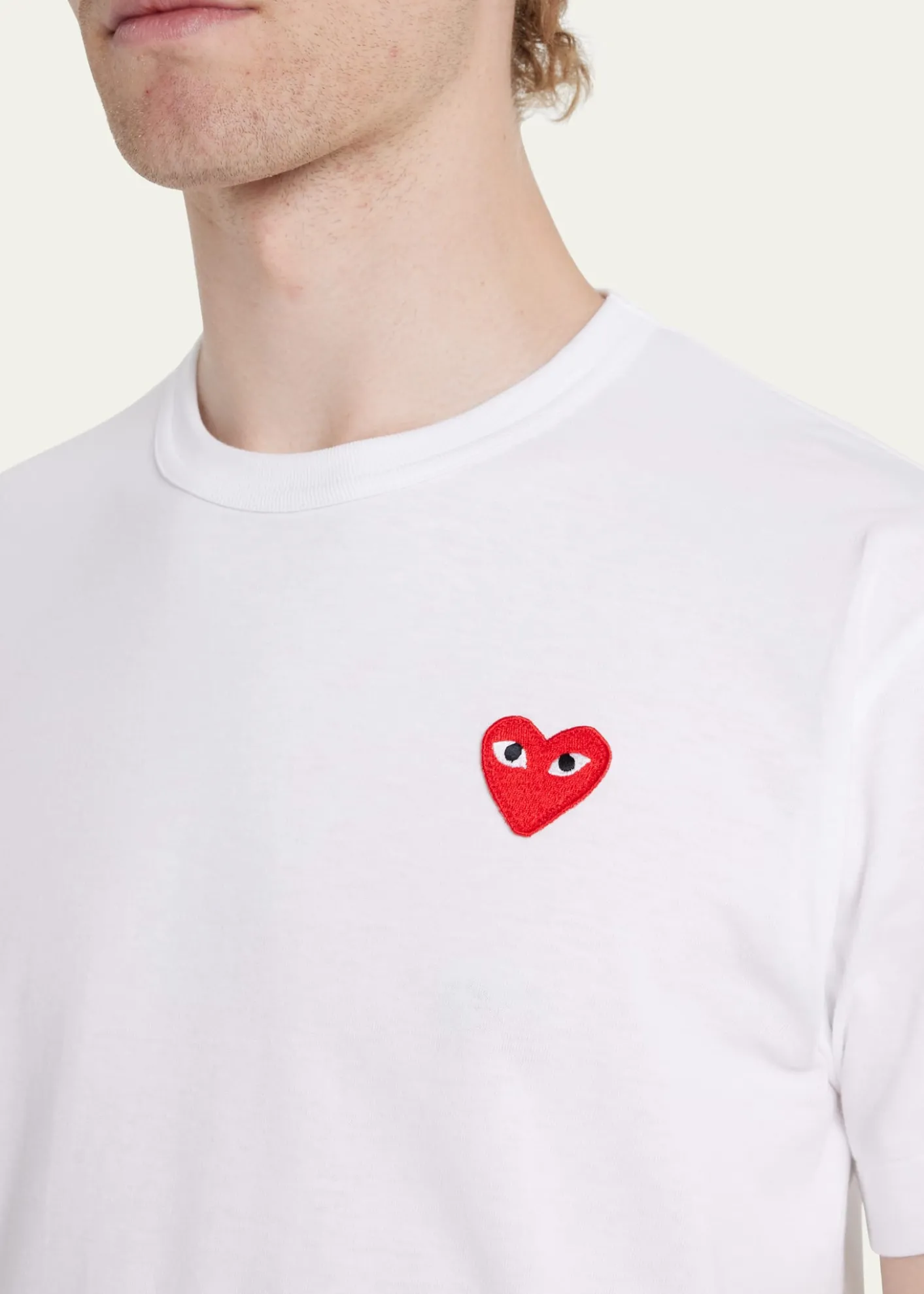 Comme des GarconsMen's Cotton Jersey Heart T-Shirt