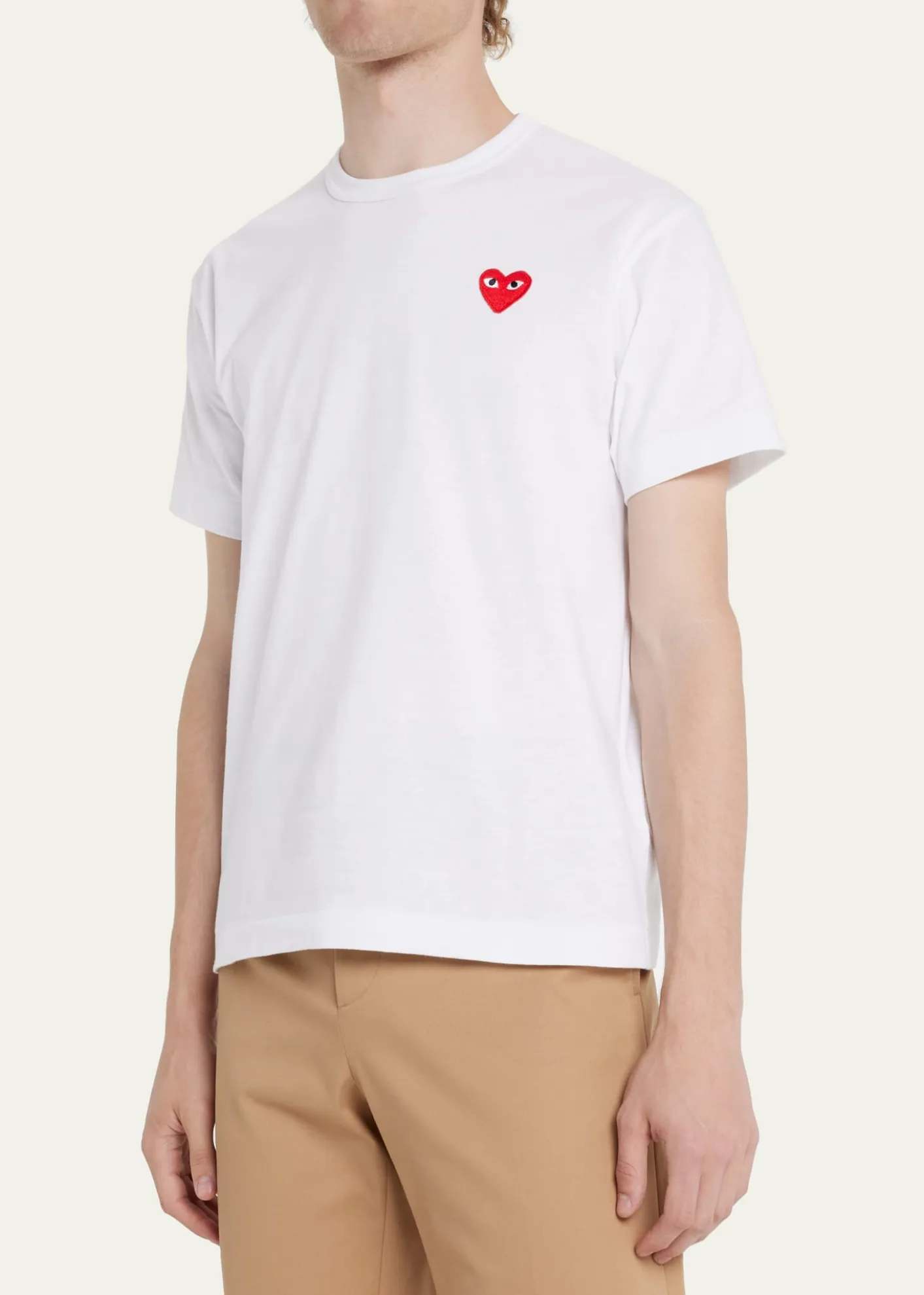 Comme des GarconsMen's Cotton Jersey Heart T-Shirt