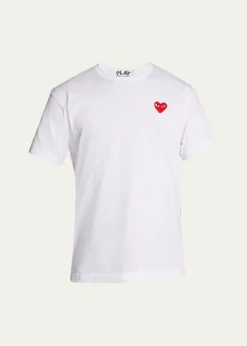 Comme des GarconsMen's Cotton Jersey Heart T-Shirt