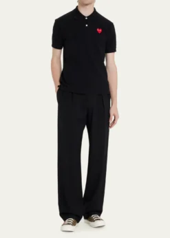 Comme des GarconsMen's Polo Shirt with Heart