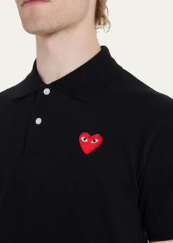 Comme des GarconsMen's Polo Shirt with Heart