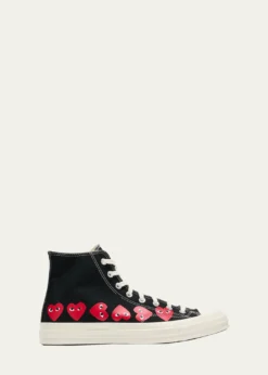 Comme des Garconsx Converse Men's Chuck 70 Multi Heart High-Top Sneakers
