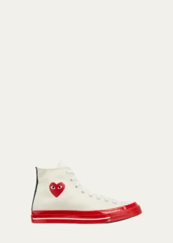 Comme des Garconsx Converse Men's PLAY Chuck 70 High-Top Sneakers