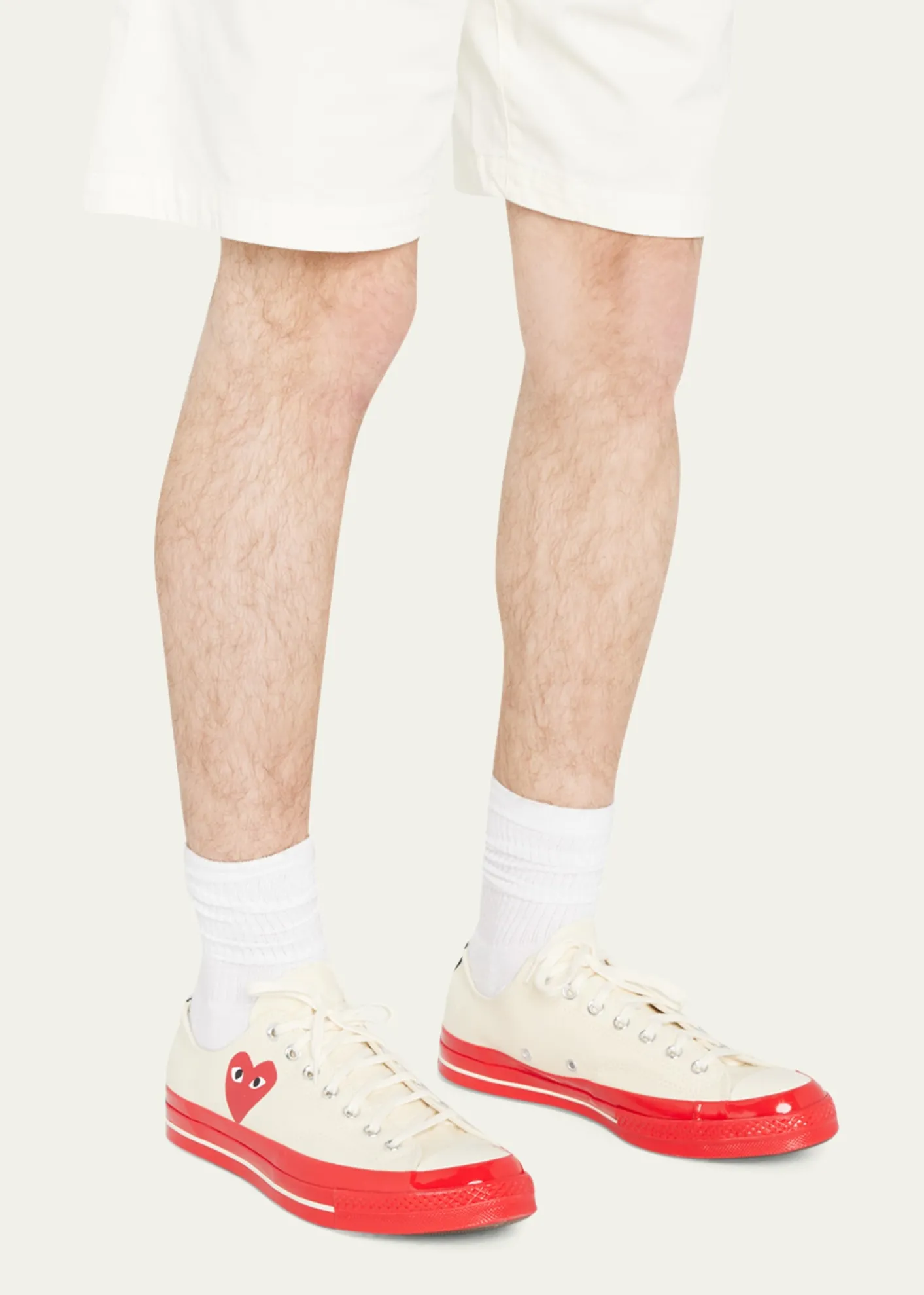 Comme des Garconsx Converse Men's PLAY Chuck 70 Low-Top Canvas Sneakers