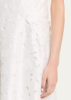 CostarellosVella Strapless A-Line Midi Dress